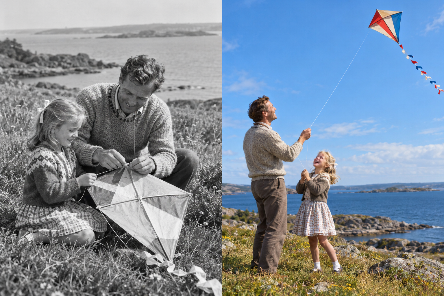 Foto til farve og video i Hillerød Dragen flyver – udgangspunkt i sort-hvid